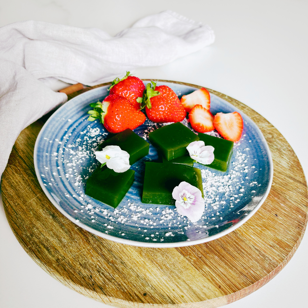 🌿Matcha Jelly with Agar-Agar A Vegan, Gluten-Free Summer Dessert Made with Our Everyday Uji Matcha